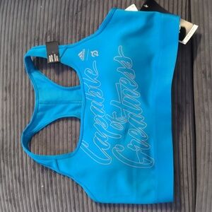 Adidas x Peloton Vibrant Blue Sports Bra